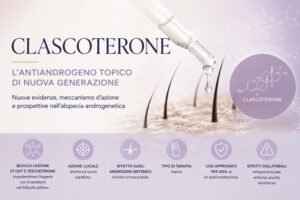 Clascoterone-un nuovo approccio topico per il trattamento dell'alopecia androgenetica -Tricogenesis - Firenze